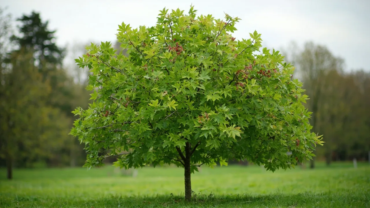 Acer cappadocicum (Acer cappadocicum) documentary photo