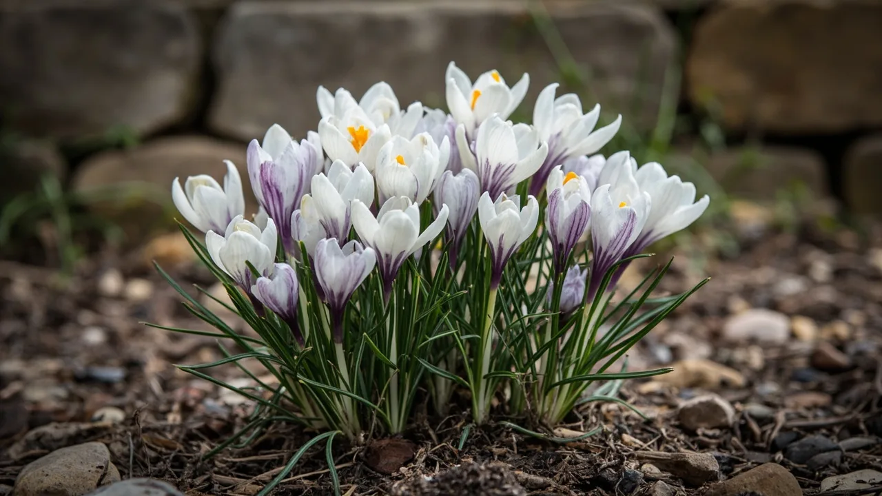Crocus laevigatus documentary photo