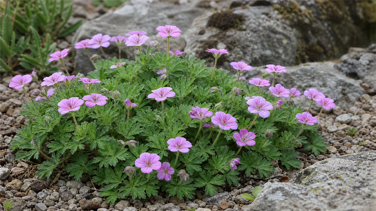 Dalmatian cranesbill (Geranium dalmaticum)