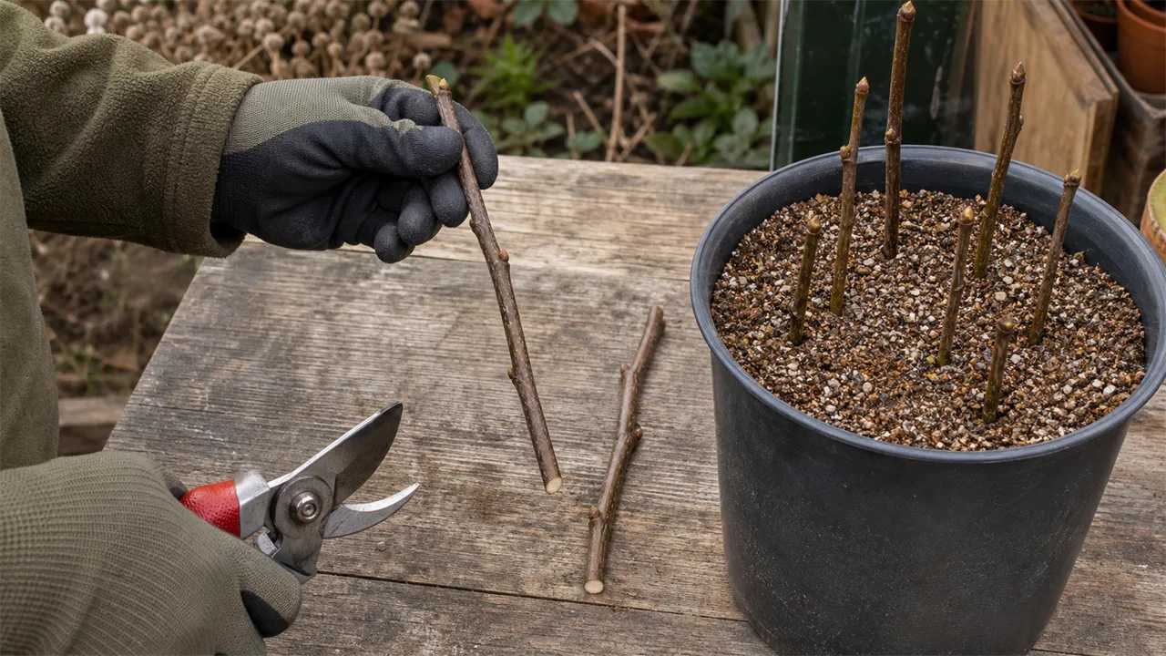 How to take hardwood cuttings