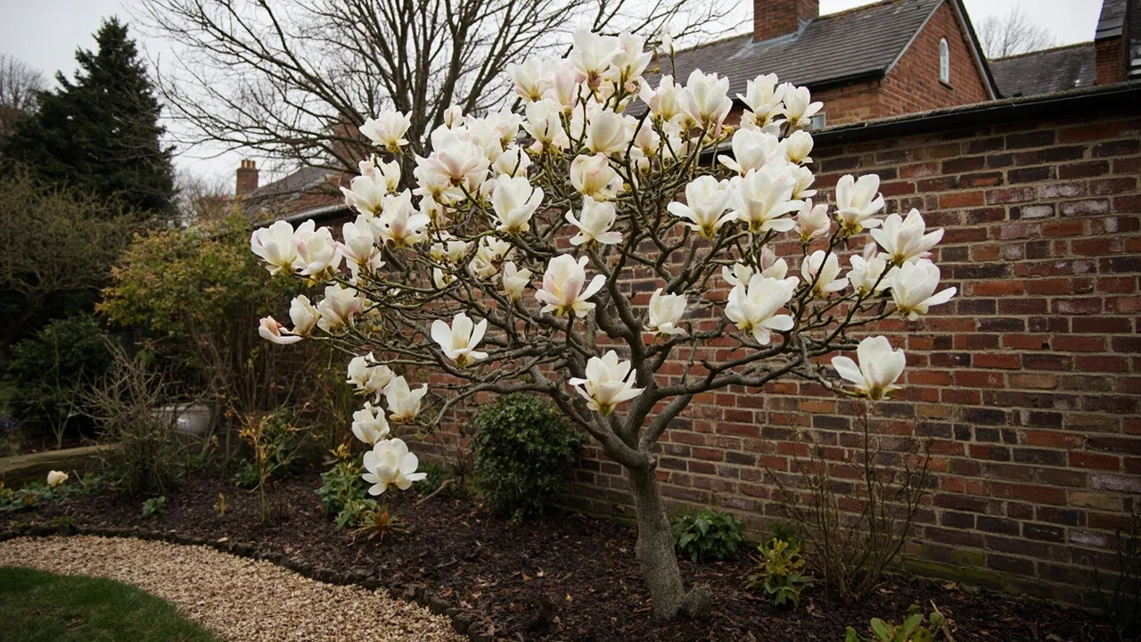 Magnolia denudata (QA: Magnolia denudata) documentary photo