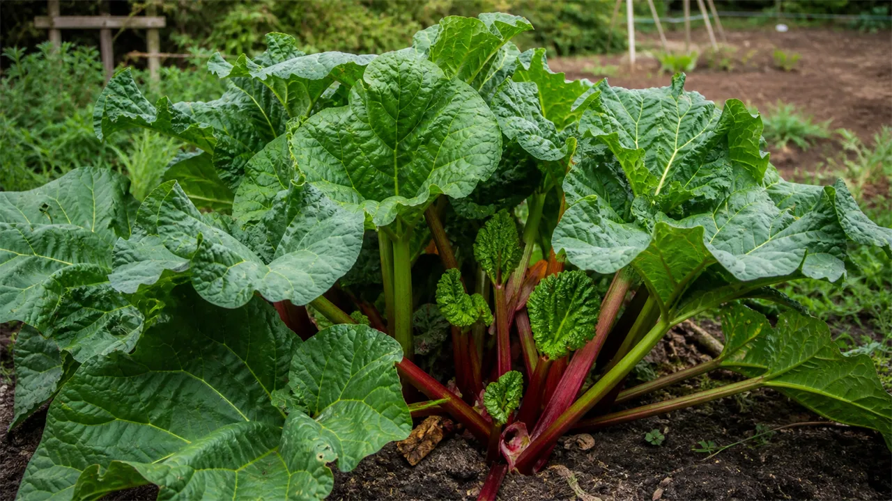 Rhubarb (Rheum rhabarbarum)