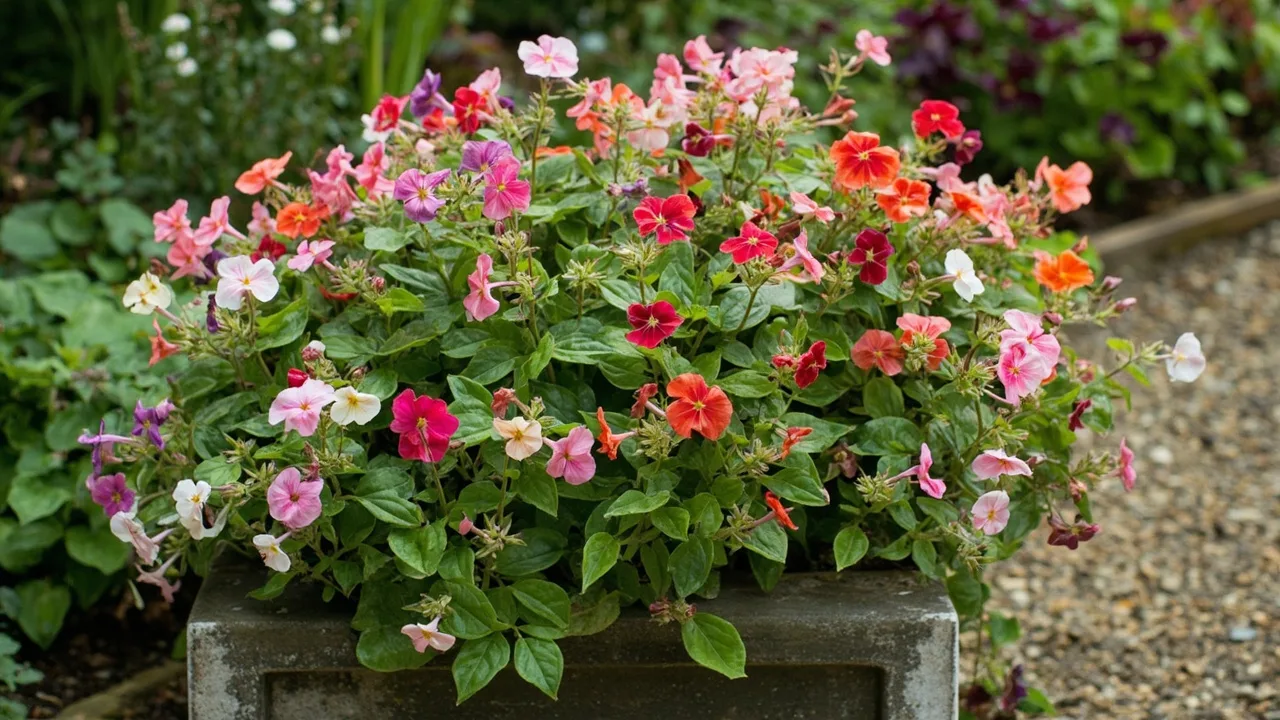 A-Z production: Busy Lizzie (Impatiens walleriana)