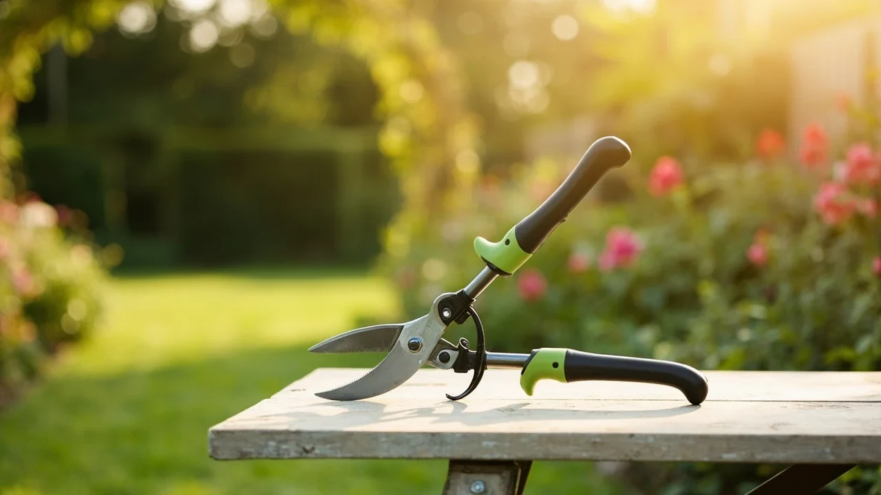 Original illustrative gardening scene, not exact retail product photograph