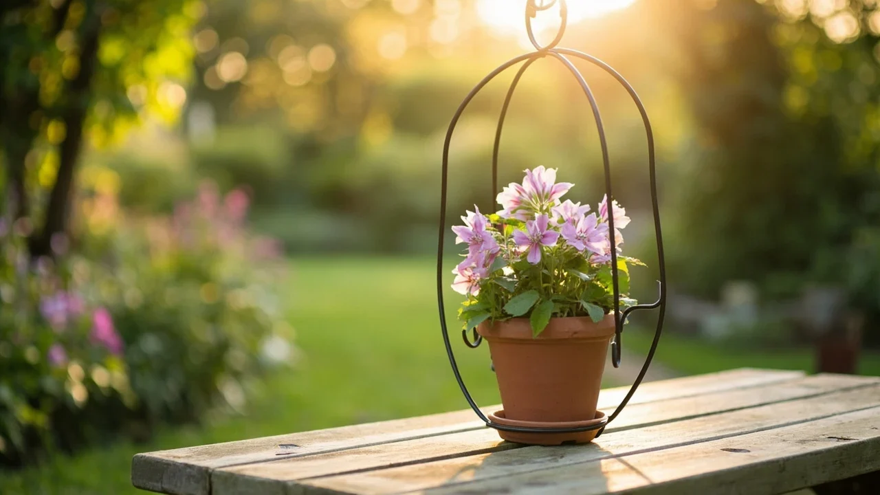 Original illustrative gardening scene, not exact retail product photograph