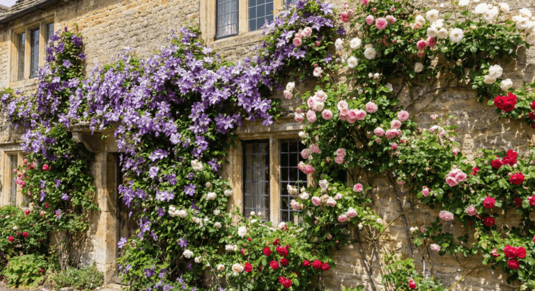 5-Step Best Climbing Plants for UK Walls and Fences